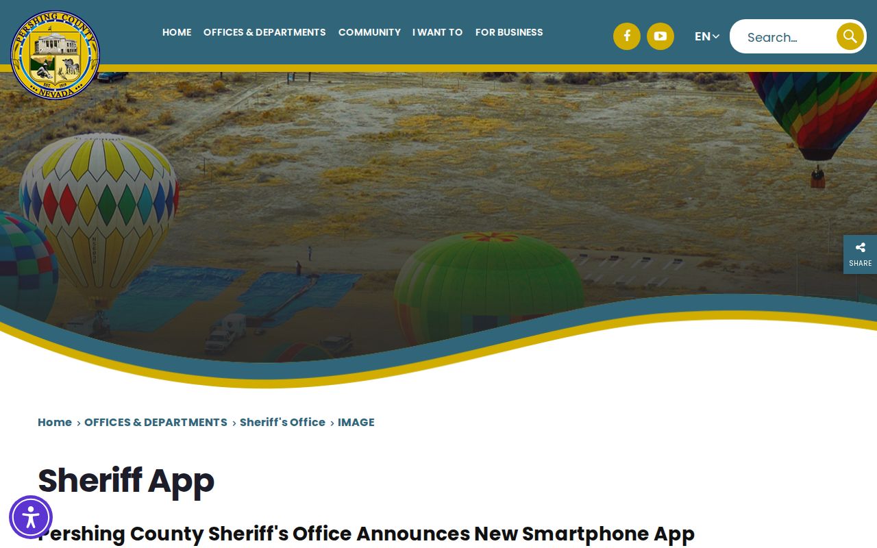 Pershing County active warrant search sheriff app features